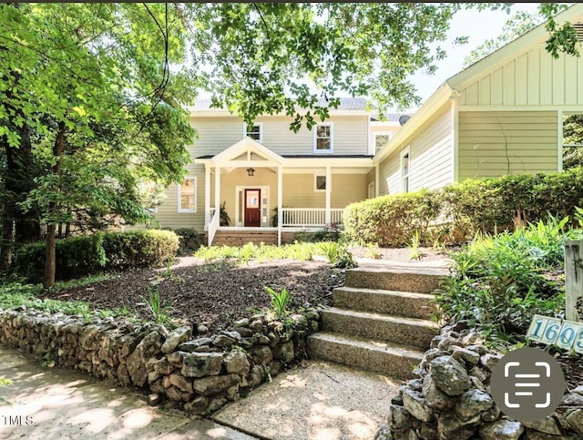1605 Park Dr, Raleigh, NC 27605 - view of front of property with covered porch