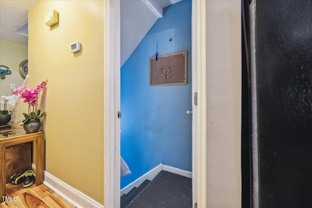 hallway with baseboards