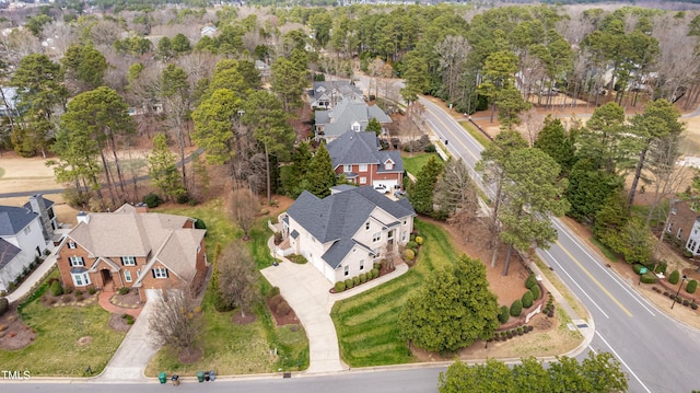 bird's eye view with a residential view