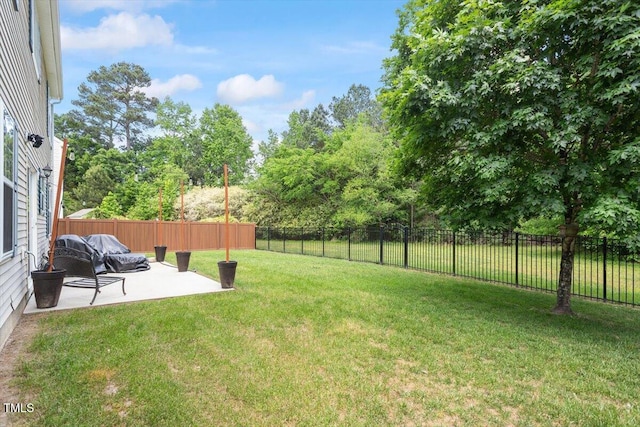 8408 Haines Creek Ln, Raleigh, NC 27616 - view of yard with a fenced backyard and a patio area