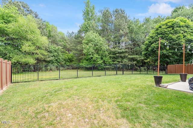 8408 Haines Creek Ln, Raleigh, NC 27616 - view of yard featuring a fenced backyard
