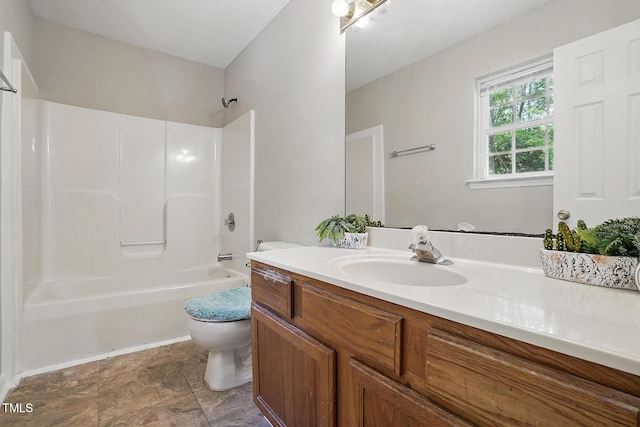 5414 Stanley Rd, Durham, NC 27704 - full bath with toilet, shower / washtub combination, and vanity