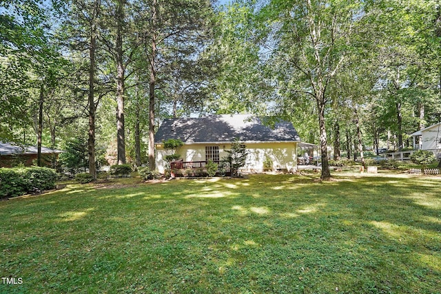 5414 Stanley Rd, Durham, NC 27704 - view of yard featuring a deck