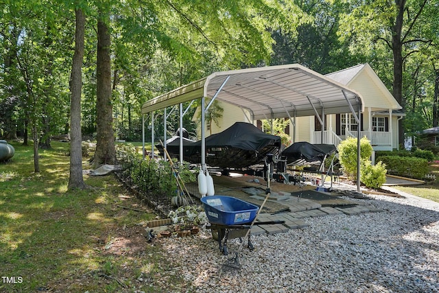 5414 Stanley Rd, Durham, NC 27704 - view of vehicle parking with a carport