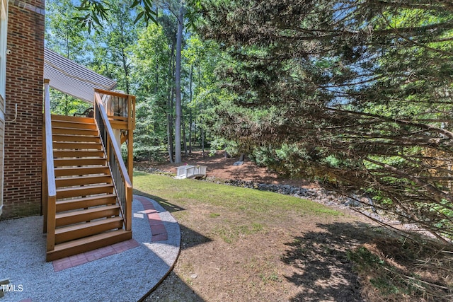 111 Ferncroft Ct, Cary, NC 27519 - view of green lawn with stairs