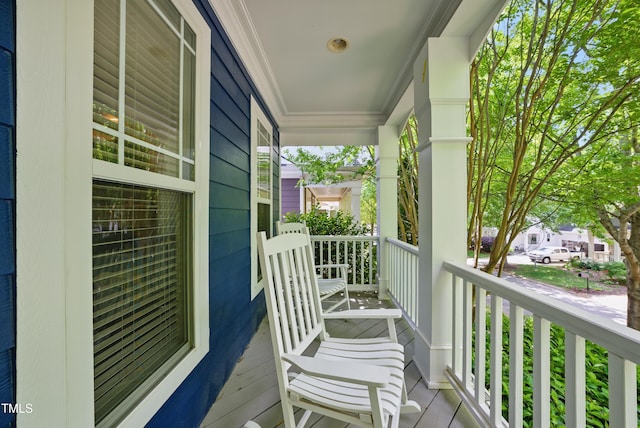 balcony with a porch