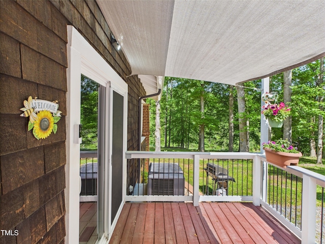 3609 Creekridge Country Rd, Randleman, NC 27317 - view of wooden terrace