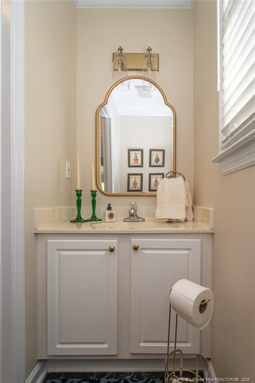 bathroom with vanity