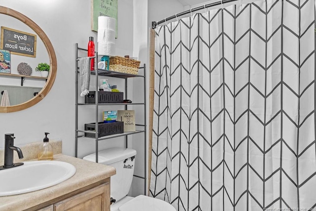 6628 Carriage Crossing Rd, Hope Mills, NC 28348 - full bath with toilet, curtained shower, and vanity