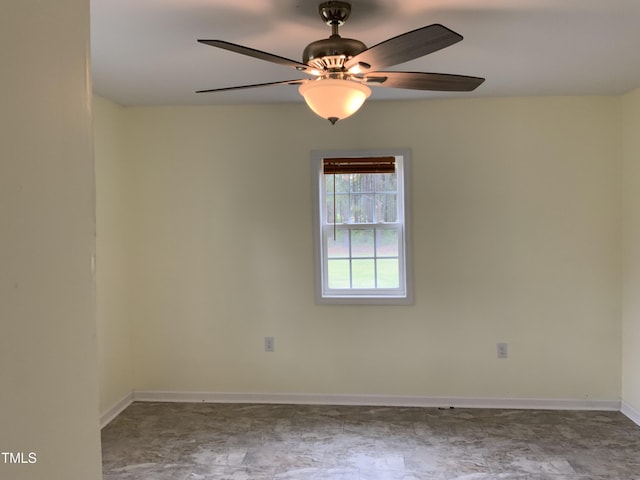 109 Revelle Park Ln, Murfreesboro, NC 27855 - empty room with a ceiling fan and baseboards