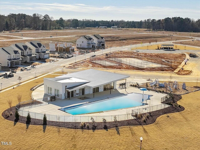 1024 Channel Drop, Zebulon, NC 27597 - community pool featuring a fenced backyard and a patio area