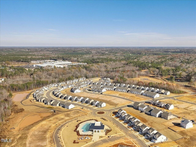 1024 Channel Drop, Zebulon, NC 27597 - bird's eye view with a residential view and a view of trees