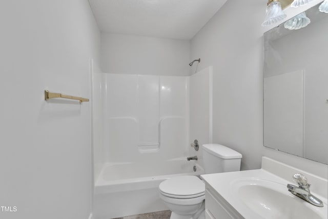 full bath with toilet and vanity