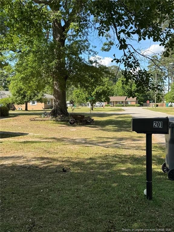 surrounding community featuring a yard