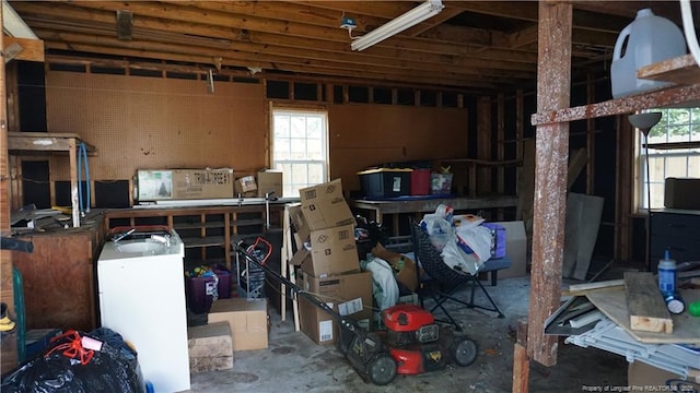 view of storage room