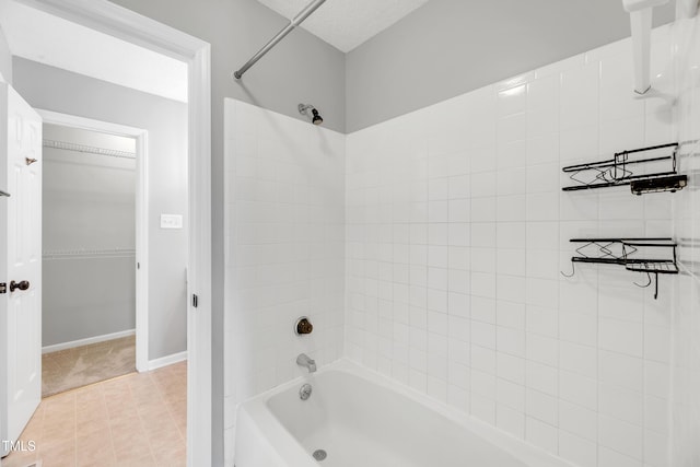 6513 Hearthstone Dr, Raleigh, NC 27615 - full bathroom featuring shower / washtub combination, tile patterned floors, and baseboards