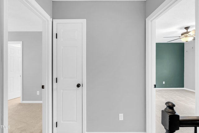 6513 Hearthstone Dr, Raleigh, NC 27615 - hall featuring carpet and baseboards