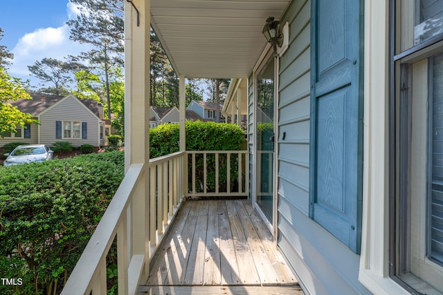 6513 Hearthstone Dr, Raleigh, NC 27615 - balcony with covered porch and a residential view