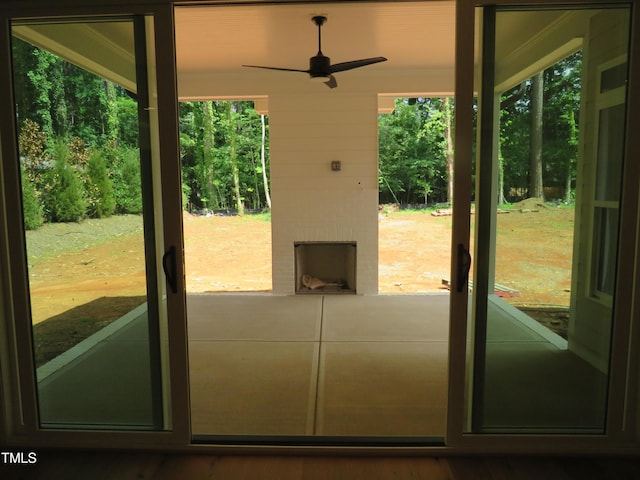 1444 Old Apex Rd, Cary, NC 27513 - entryway with a ceiling fan
