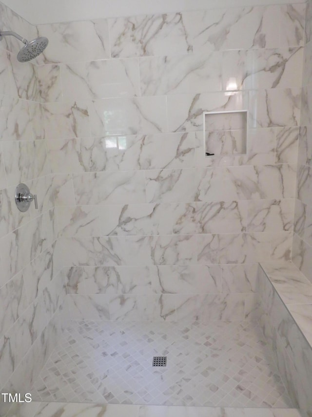 1444 Old Apex Rd, Cary, NC 27513 - bathroom featuring a tile shower
