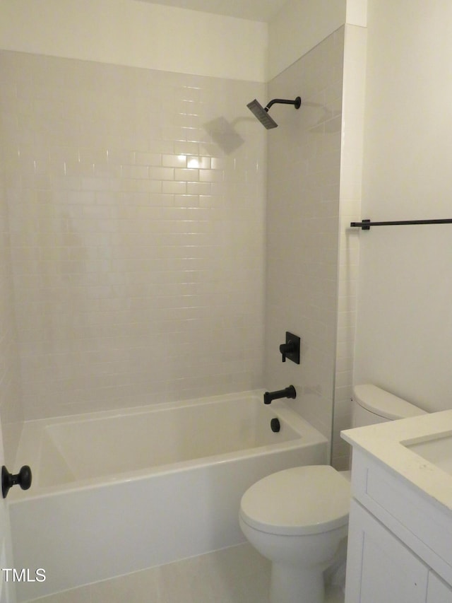1444 Old Apex Rd, Cary, NC 27513 - full bath featuring toilet, vanity, and bathtub / shower combination
