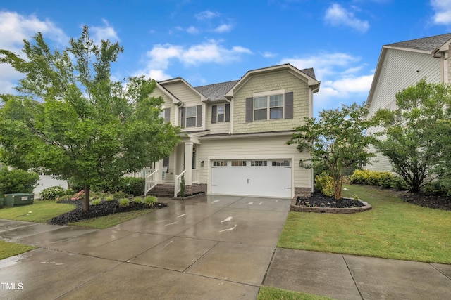 1920 Bright Kannon Way, Wendell, NC 27591 - craftsman-style home featuring an attached garage, driveway, and a front lawn
