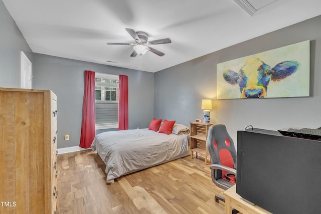 1920 Bright Kannon Way, Wendell, NC 27591 - bedroom with wood finished floors, baseboards, and ceiling fan