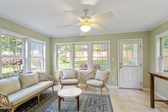 view of sunroom / solarium