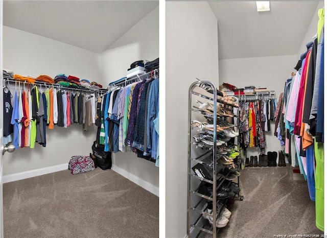 308 Wishaw Ct, Hope Mills, NC 28348 - spacious closet with carpet flooring and lofted ceiling