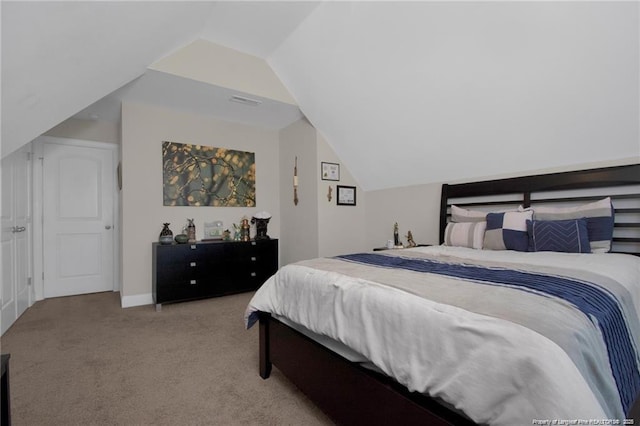 308 Wishaw Ct, Hope Mills, NC 28348 - bedroom featuring carpet and vaulted ceiling