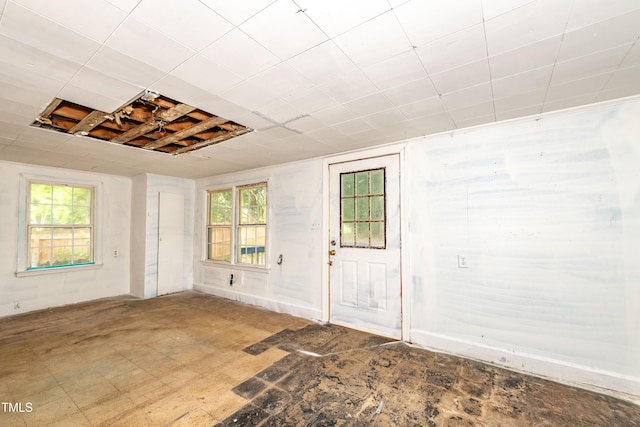foyer featuring plenty of natural light