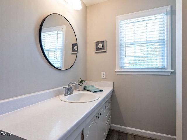 1612 Bethlehem Rd, Knightdale, NC 27545 - bathroom featuring vanity and baseboards