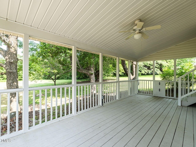 1612 Bethlehem Rd, Knightdale, NC 27545 - deck with ceiling fan