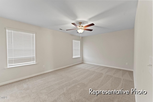 260 Curling Creek Dr Unit 235P, Clayton, NC 27527 - unfurnished room with ceiling fan, carpet, and baseboards