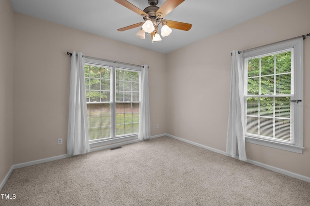3653 Range Rd, Stem, NC 27581 - unfurnished room featuring carpet floors, baseboards, and plenty of natural light
