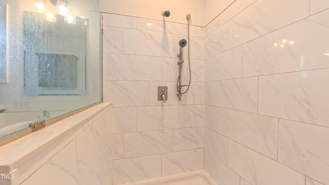 2912 Epps Clark Rd, Siler City, NC 27344 - bathroom with a tile shower