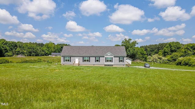 2912 Epps Clark Rd, Siler City, NC 27344 - view of front facade with crawl space and a front yard