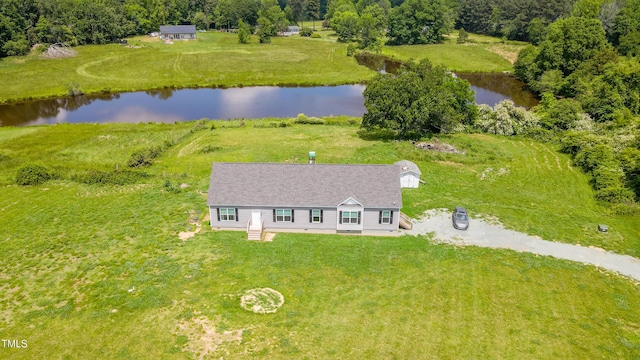 2912 Epps Clark Rd, Siler City, NC 27344 - aerial view of property and surrounding area with a nearby body of water