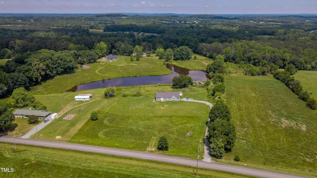 2912 Epps Clark Rd, Siler City, NC 27344 - aerial view of property's location with a large body of water and a heavily wooded area