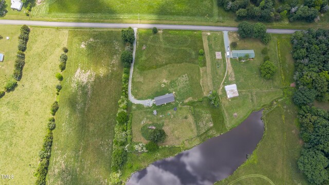 2912 Epps Clark Rd, Siler City, NC 27344 - aerial overview of property's location with rural landscape and a large body of water
