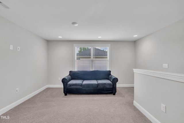 9 Little Sunshine Brk, Smithfield, NC 27577 - sitting room featuring carpet floors, baseboards, and recessed lighting