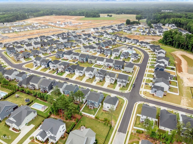 712 Emmer St, Rolesville, NC 27571 - aerial view of property and surrounding area with nearby suburban area