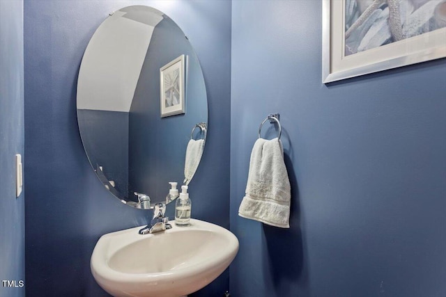 bathroom with a sink
