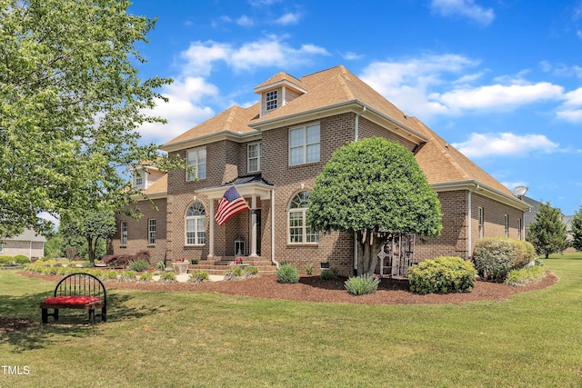 296 Shoreline Dr, Princeton, NC 27569 - view of front of property featuring brick siding and a front yard