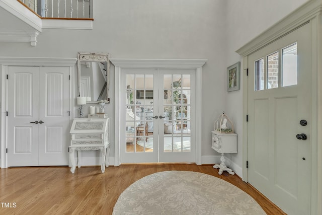 296 Shoreline Dr, Princeton, NC 27569 - foyer featuring a wealth of natural light, french doors, and a towering ceiling
