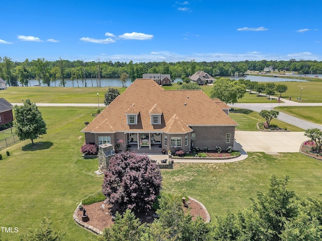 296 Shoreline Dr, Princeton, NC 27569 - bird's eye view featuring a water view