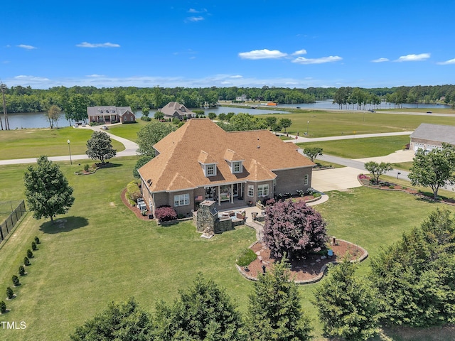296 Shoreline Dr, Princeton, NC 27569 - birds eye view of property featuring a water view