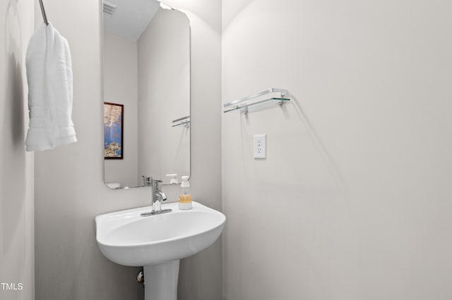 bathroom with a sink