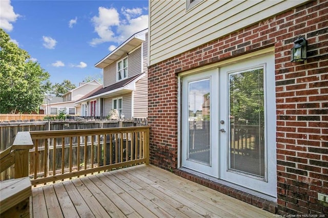 deck with fence
