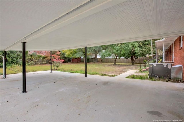 view of patio with fence